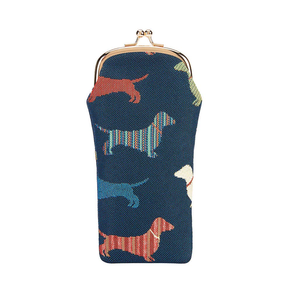 DACHSHUND GLASSES SUNGLASSES POUCH CASE