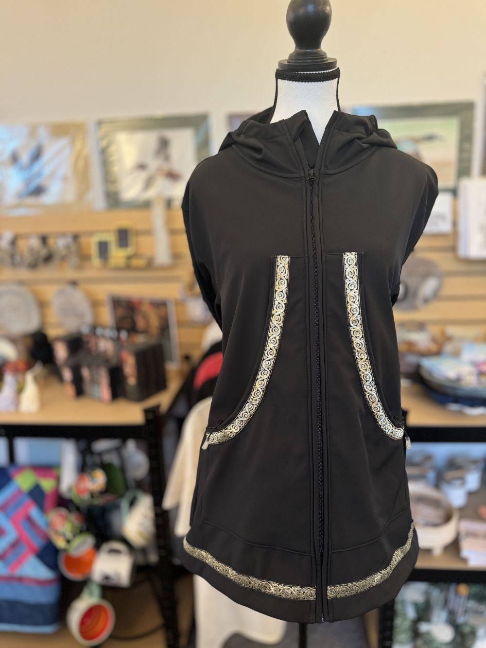 Fleece Lined Atmik - Black/Gold