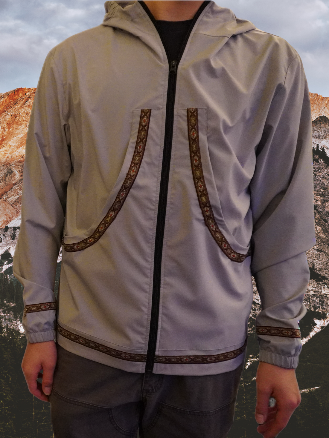 Anugi Men's/Unisex Jacket - Grey